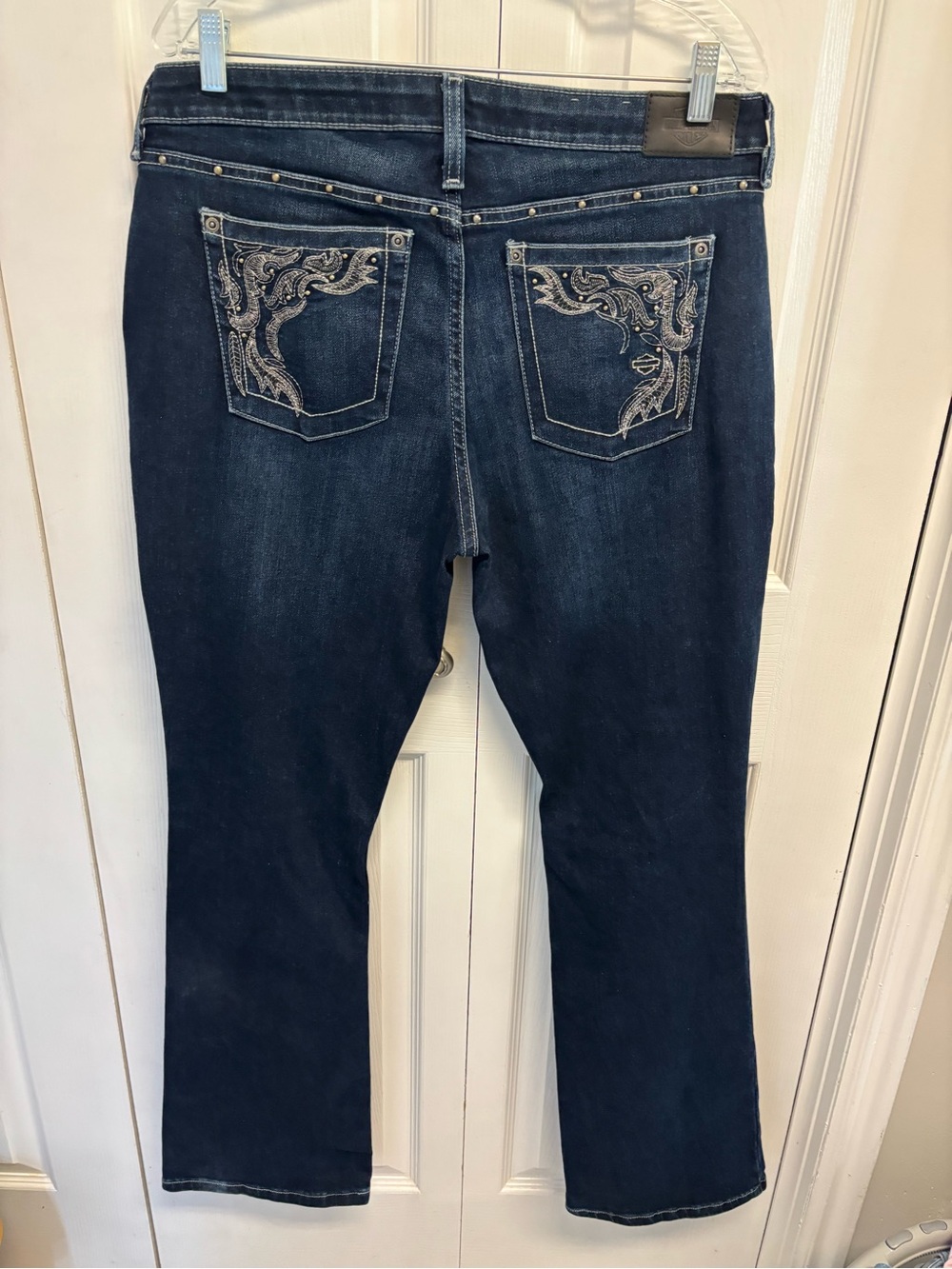 Harley Davidson Curvy Bootcut Stretch Jeans Women’s Size 32 - Picture 8 of 13